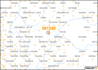 map of Matebe