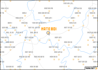 map of Mateboi