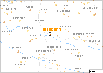 map of Matecaña