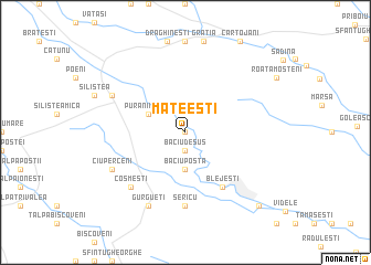 map of Mateeşti