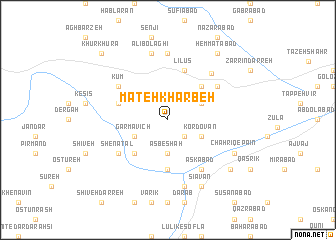 map of Māteh Kharbeh