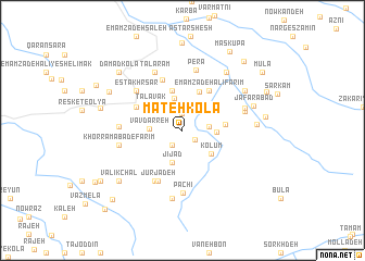 map of Mateh Kolā