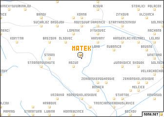 map of Matěk