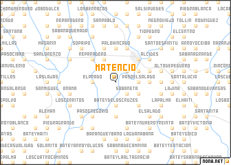 map of Matencio