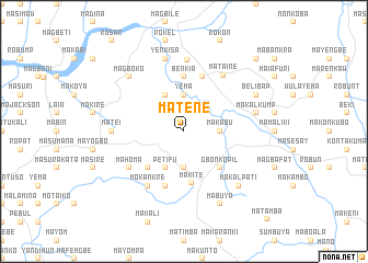 map of Matene