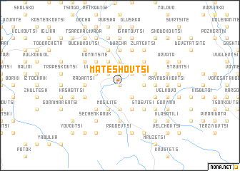 map of Mateshovtsi