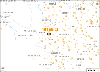 map of Matešići