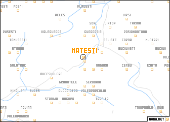 map of Măteşti