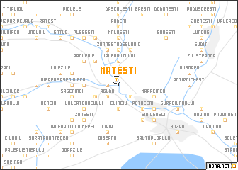 map of Măteşti