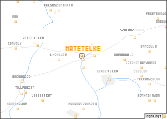 map of Mátételke