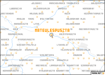 map of Mátéüléspuszta