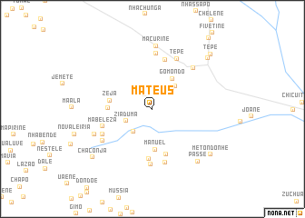 map of Mateus