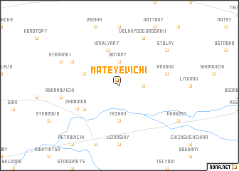 map of Mateyevichi