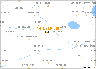 map of Mateyevichi