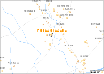 map of Matezatezene