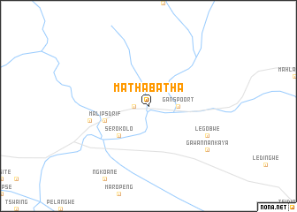 map of Mathabatha