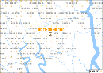 map of Māthābhānga