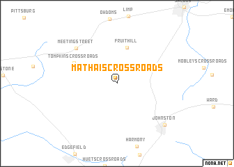 map of Mathais Crossroads