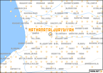 map of Maţḩanat al Ju‘aydīyah