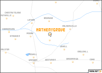 map of Matheny Grove