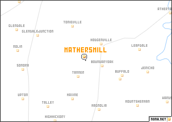 map of Mathers Mill