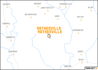 map of Matherville