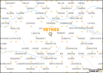 map of Mathieu