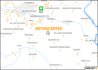 map of Mathis Corner