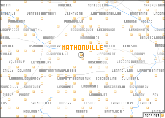 map of Mathonville