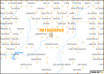 map of Mathurāpur
