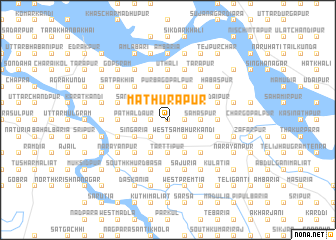 map of Mathurāpur