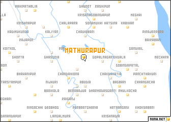 map of Mathurāpur