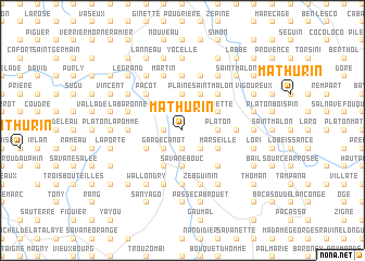 map of Mathurin