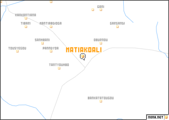 map of Matiakoali