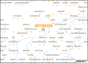 map of Matiaszów