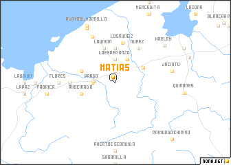 map of Matías