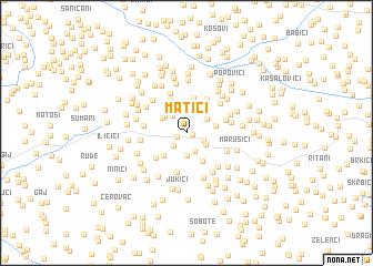 map of Matići