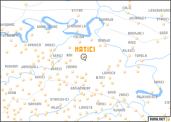 map of Matići