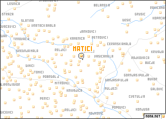 map of Matići