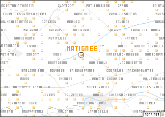 map of Matignée