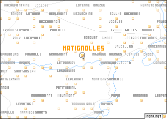 map of Matignolles
