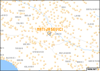 map of Matijaševići