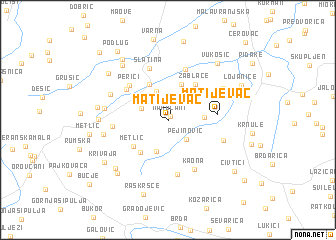 map of Matijevac