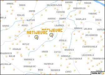 map of Matijevac