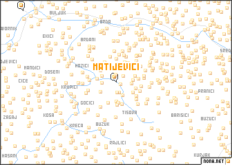 map of Matijevići