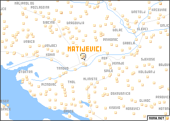 map of Matijevići