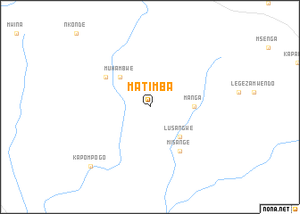 map of Matimba