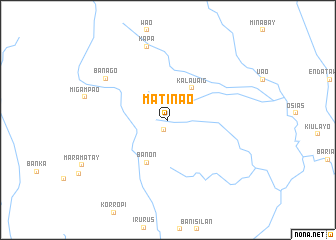 map of Matinao