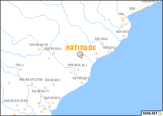 map of Matindok