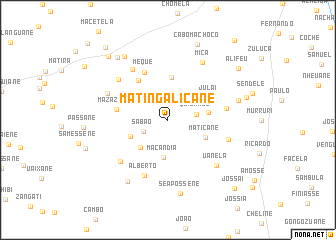 map of Matingalicane